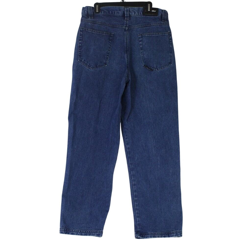 Vintage Y2K Fubu Wide Leg Super Baggy Denim Skater Blue Jeans Mens 36